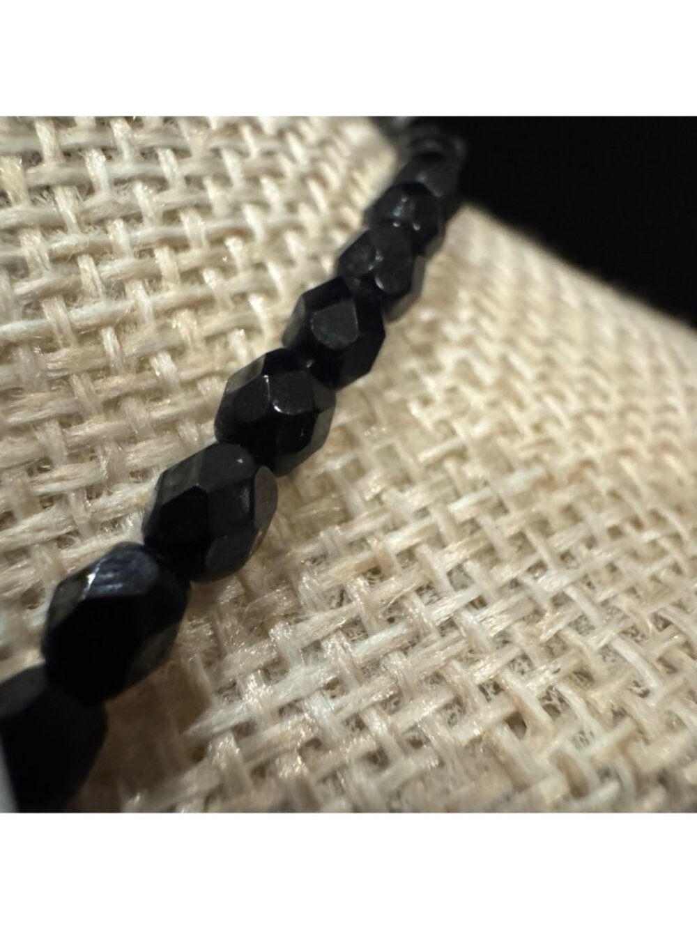 Black Beaded Fringe Bib Statement Necklace By Robert Rose - Picture 6 of 10